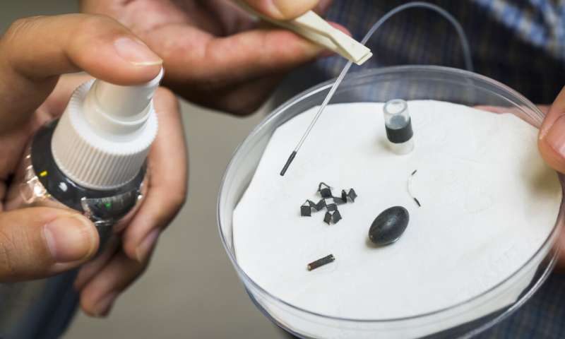 An easy way to make millirobots by coating objects with a magnetic spray was developed in a joint research led by a scientist from CityU. As the magnetic coating is biocompatible and can be disintegrated into powders when needed, this technology demonstrates the potential for biomedical applications.

CREDIT
City University of Hong Kong