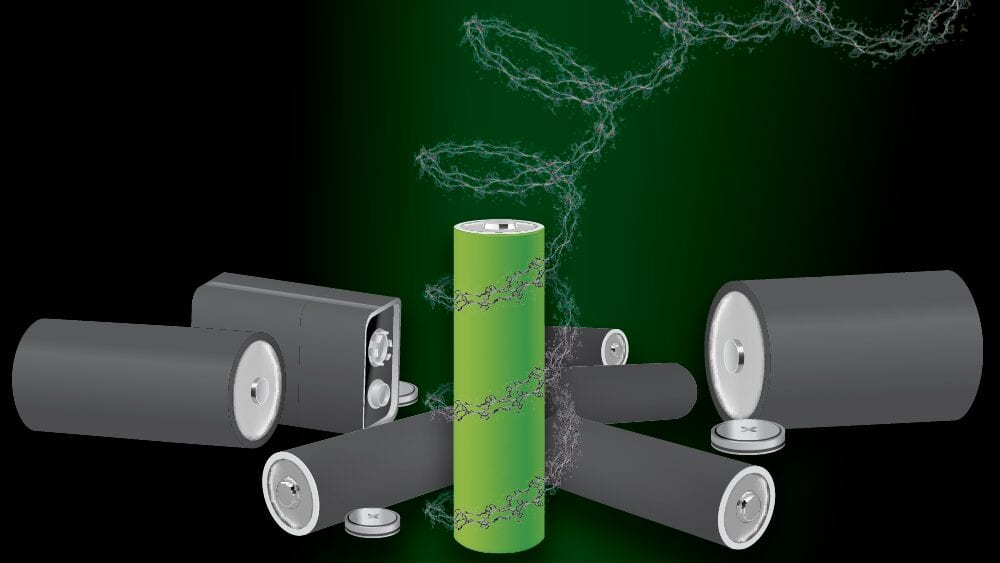A battery that degrades on demand is also recyclable and non-toxic