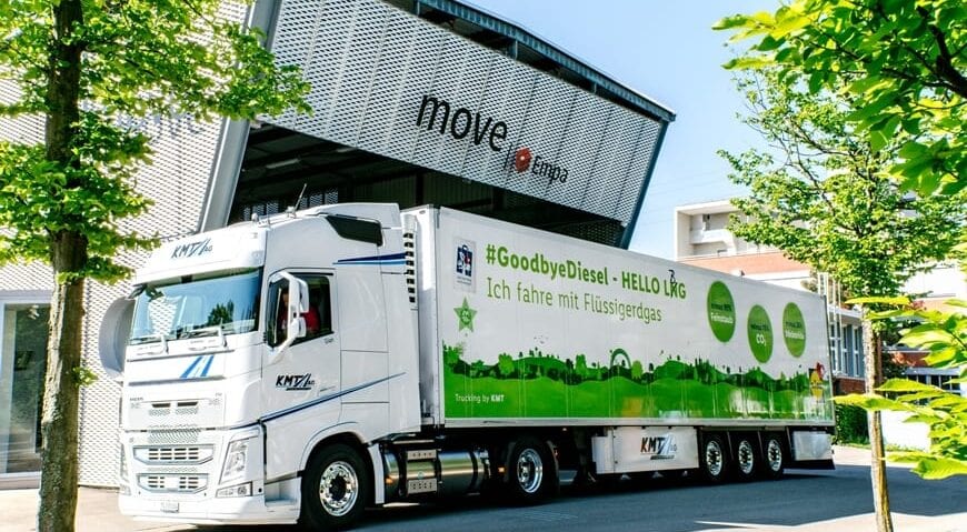 By 2030, the retailer Lidl Switzerland will switch from fossil natural gas to liquefied renewable gas to operate its trucks. Image: Lidl Schweiz