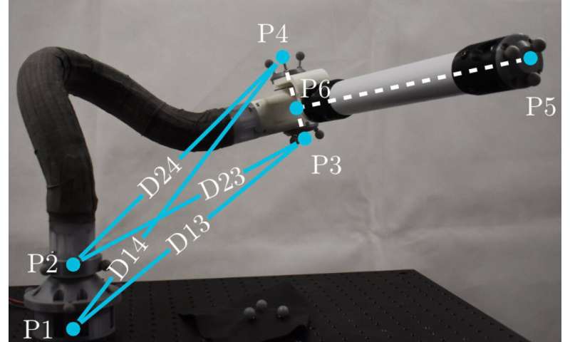 The malleable arm is mostly bendy, with a rigid part at the end (P6-P5)