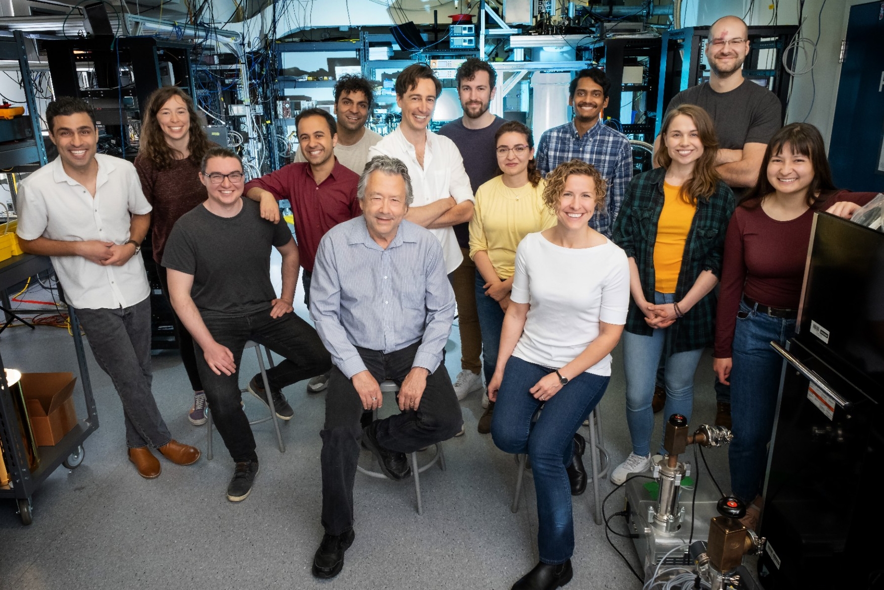 Photo of the Silicon Quantum Technology team of Simon Fraser University.