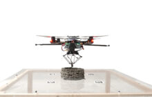 Building and repairing structures with 3D printed flying drones