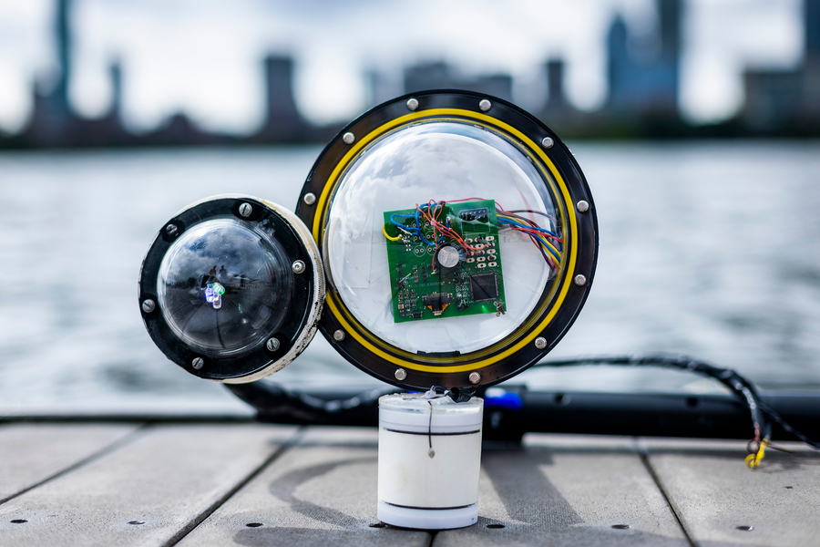 A battery-free, wireless underwater camera developed at MIT could have many uses, including climate modeling. “We are missing data from over 95 percent of the ocean. This technology could help us build more accurate climate models and better understand how climate change impacts the underwater world,” says Associate Professor Fadel Adib. Credits:Image: Adam Glanzman