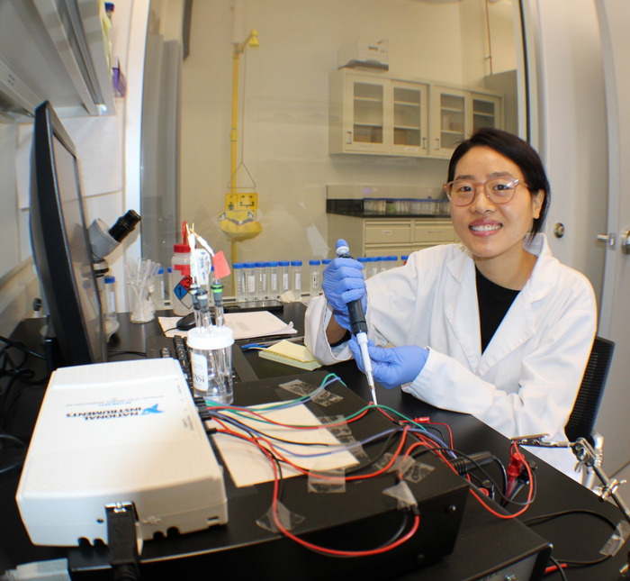 SMU graduate student Khengdauliu Chawang has developed a miniature pH sensor that can tell when food has spoiled in real time. Creating the device was personal for her.