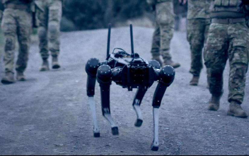 The technology was recently demonstrated by the Australian Army, where soldiers operated a Ghost Robotics quadruped robot using the brain-machine interface. Photo supplied by Australian Army.