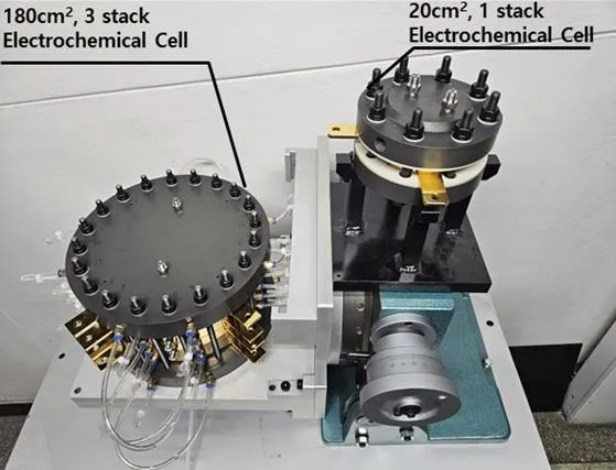Credit: Korea Institute of Machinery and Materials (KIMM) photograph of trial product of the environment-friendly electrochemical refrigerant compressor